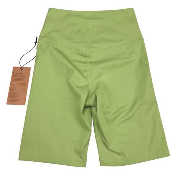 NWT GIRLFRIEND COLLECTIVE High Rise Pocket Bike Short in Mantis Sz Small - Picture 6 of 6